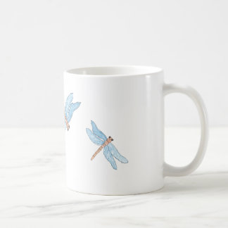 Blaue Drache-Fliege Kaffeetasse
