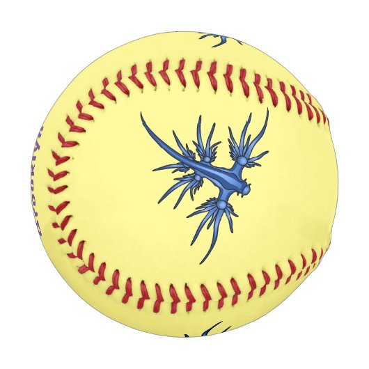 Blaue Drachendarstellung Baseball (Vorderseite Links)