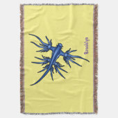 Blaue Drachendarstellung Decke (Vorderseite Vertikal)