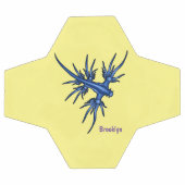 Blaue Drachendarstellung Fußball (Flach)