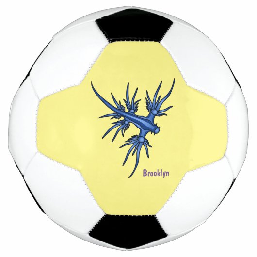 Blaue Drachendarstellung Fußball (Vorderseite)