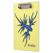 Blaue Drachendarstellung Klemmbrett (Links)