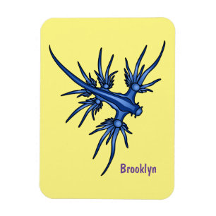 Blaue Drachendarstellung Magnet