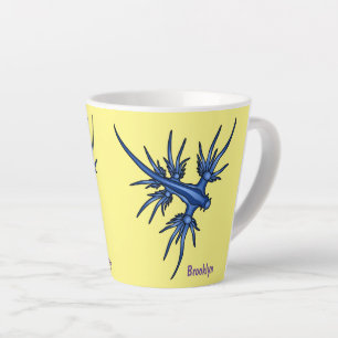 Blaue Drachendarstellung Milchtasse