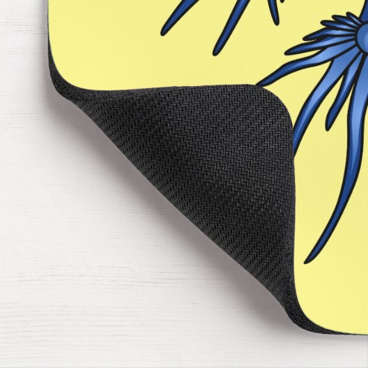 Blaue Drachendarstellung Mousepad (Ecke)