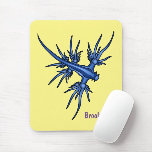 Blaue Drachendarstellung Mousepad (Mit Mouse)