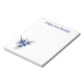 Blaue Drachendarstellung Notizblock (Rotiert)