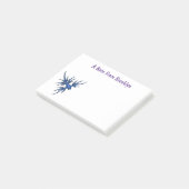 Blaue Drachendarstellung Post-it Klebezettel (angewinkelt)