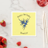 Blaue Drachendarstellung Serviette (Beispiel)