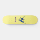 Blaue Drachendarstellung Skateboard (Horizontal)