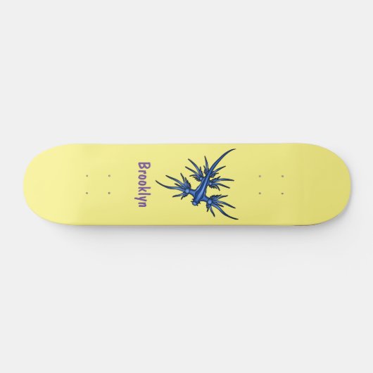 Blaue Drachendarstellung Skateboard (Horizontal)