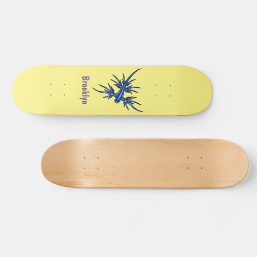 Blaue Drachendarstellung Skateboard (Horizontal)