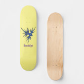 Blaue Drachendarstellung Skateboard (Vorderseite)