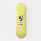 Blaue Drachendarstellung Skateboard (Vorne)