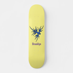 Blaue Drachendarstellung Skateboard
