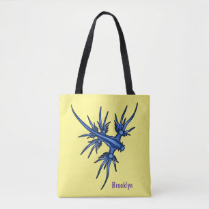 Blaue Drachendarstellung Tasche