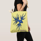 Blaue Drachendarstellung Tasche (Von Nahem)
