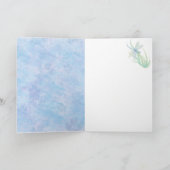 Blaue Drachenfliege Karte (Innenseite)