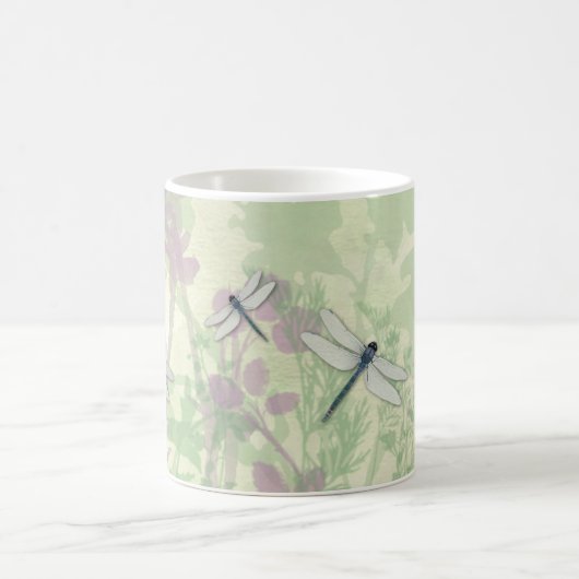 Blaue Drachenfliegen-Tasse Kaffeetasse (Mittel)