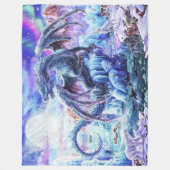 BLAUE DRAGON FLEECEDECKE (Vorderseite)