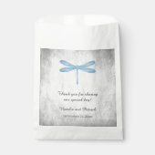 Blaue Dragonfly-Gastgeschenk Hochzeit Geschenktütchen (Vorderseite)