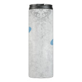 Blaue Dragonfly Personalisierter Thermaltumbler Thermosbecher (Rückseite)