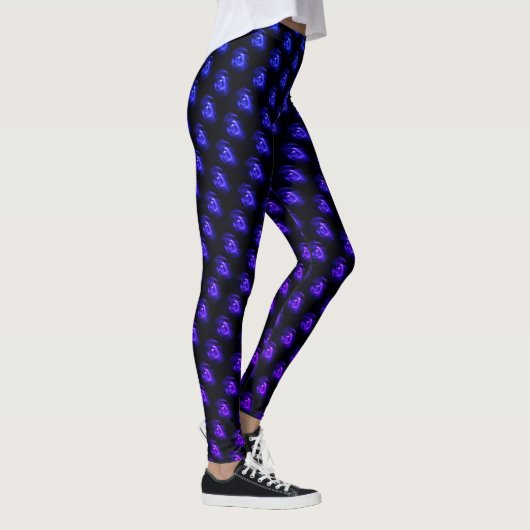 Blaue Drehung Leggings (Rechts)