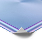 Blaue Drehung Poster (Ecke)