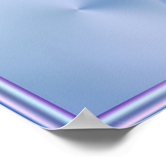 Blaue Drehung Poster (Ecke)