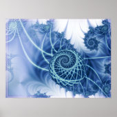 Blaue Drehung Poster (Vorne)