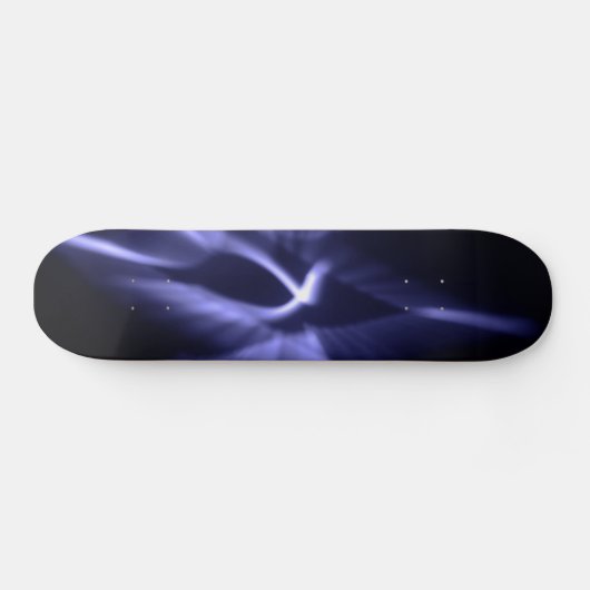 Blaue Drehung Skateboard (Horizontal)