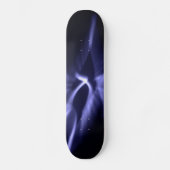 Blaue Drehung Skateboard (Vorderseite)