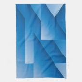 Blaue Dreiecke Geschirrtuch (Vertikal)