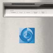 Blaue Dreiecke Magnet (In Situ (Geschirrspüler))