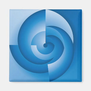 Blaue Dreiecke Magnet