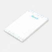 Blaue Dreiecke Post it Notes Post-it Klebezettel (angewinkelt)