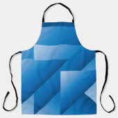 Blaue Dreiecke Schürze (Vorderseite)