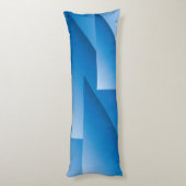 Blaue Dreiecke Seitenschläferkissen (Rückseite (Vertikal))