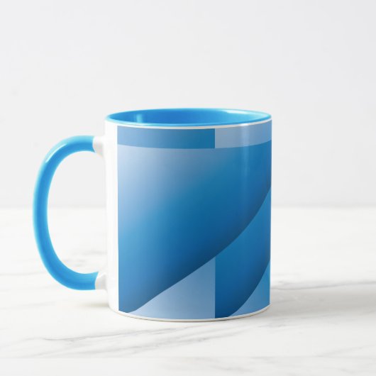 Blaue Dreiecke Tasse (Links)