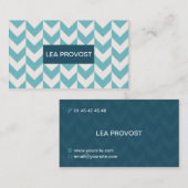 Blaue Dreiecke Visitenkarte (Vorne/Hinten)