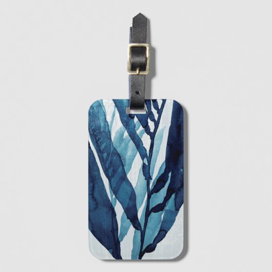 Blaue Drift I Gepäckanhänger (Vorderseite Vertikal)