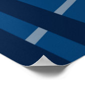 Blaue Druckfarben, Werteplakatpapier (Matte) Poster (Ecke)