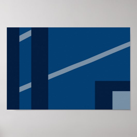 Blaue Druckfarben, Werteplakatpapier (Matte) Poster (Vorne)