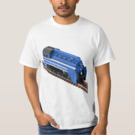 Blaue Druckluftlokomotive T-Shirt