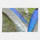Blaue Duckfedern, Tier, Vogel Handtuch (Horizontal)