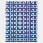 Blaue dunkle Sterne Textur Mode cooler Nachtjunge  Fleecedecke (Vorderseite)