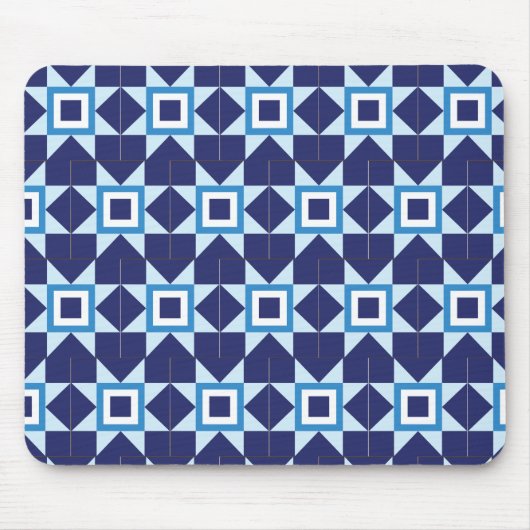 Blaue dunkle Sterne Textur Mode cooler Nachtjunge  Mousepad (Vorne)