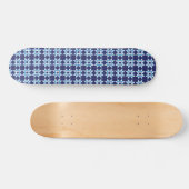 Blaue dunkle Sterne Textur Mode cooler Nachtjunge  Skateboard (Horizontal)