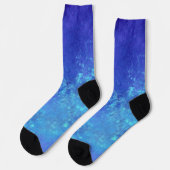 Blaue dunkle Sturmwolken Socken (Linkes Detail)