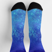Blaue dunkle Sturmwolken Socken (Oben)